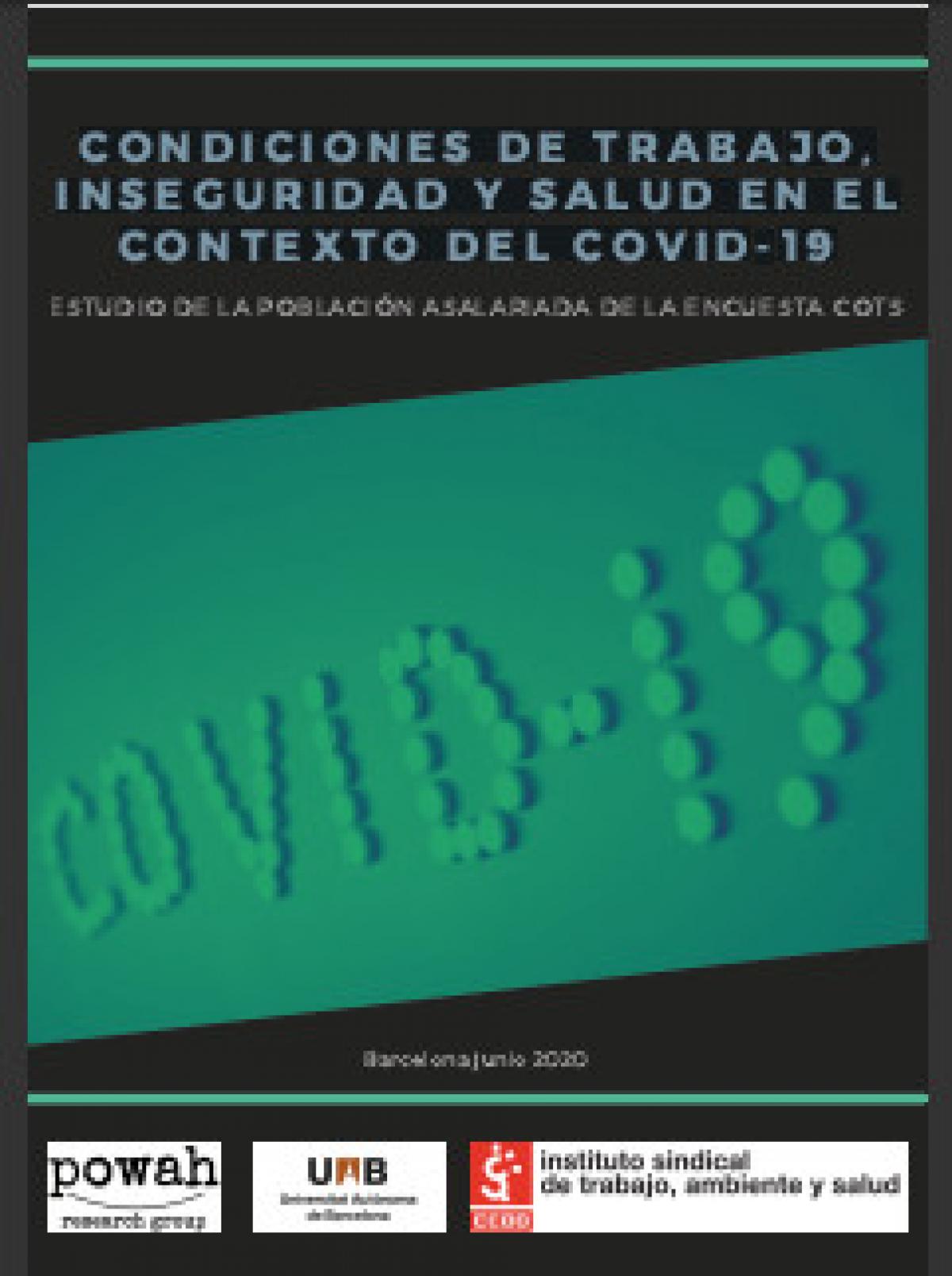 Presentación del estudio Condiciones de trabajo, inseguridad y salud en el contexto del Covid-19